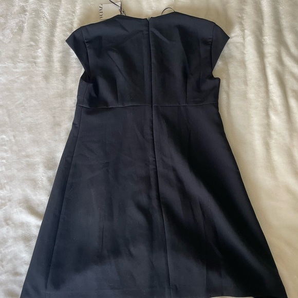 Zara Black Front Bow Romper Dress - Picture 9 of 15